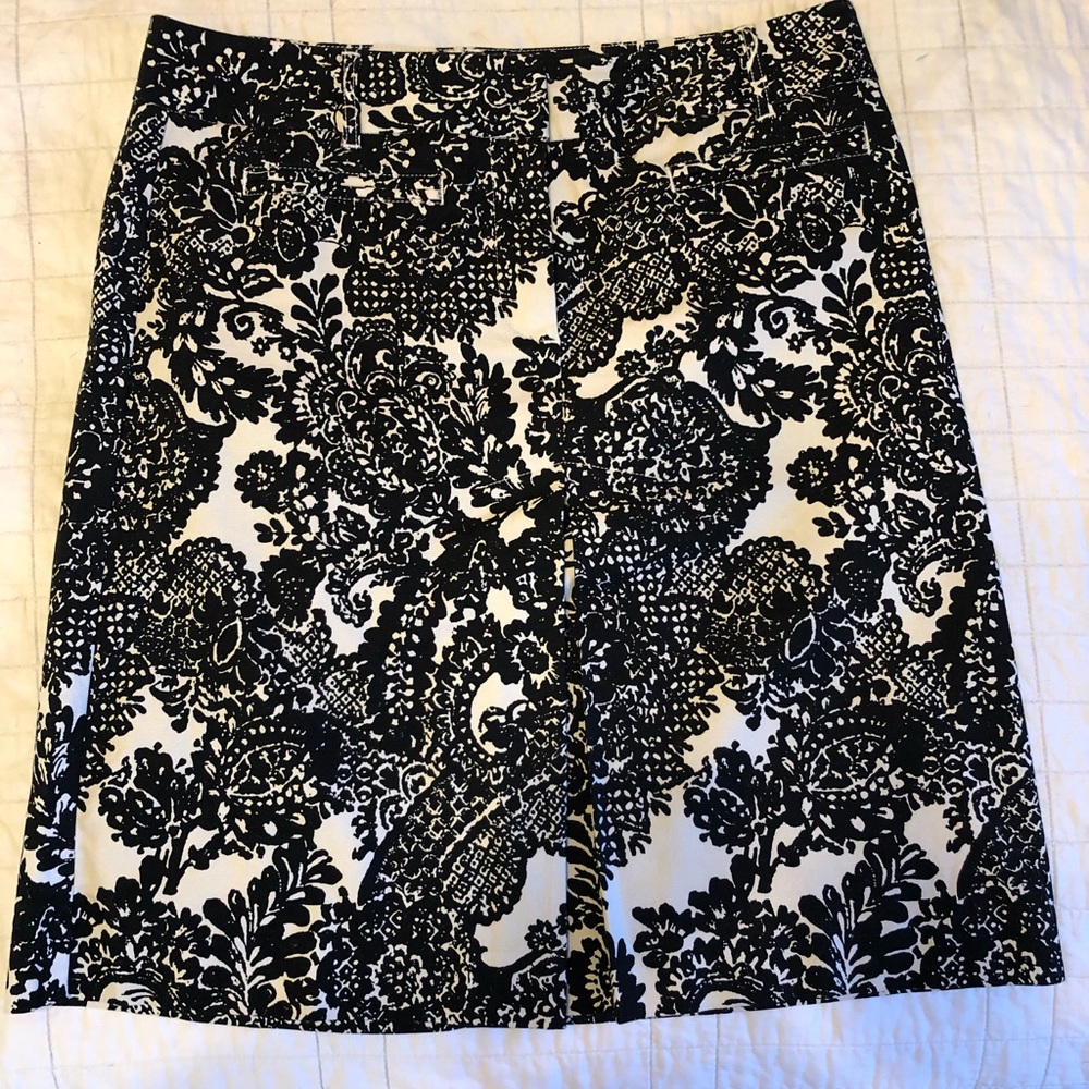 Black and white skirt